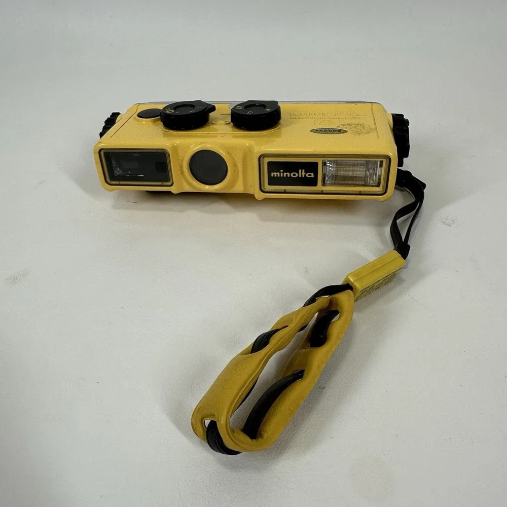 Minolta Weathermatic A Underwater Film Camera with Strap Vintage